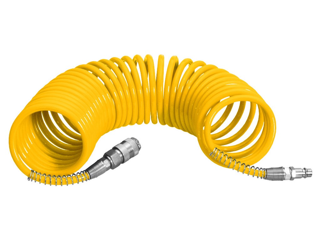 Špirálová hadica ku kompresoru (7,5m) PU 5/8 mm