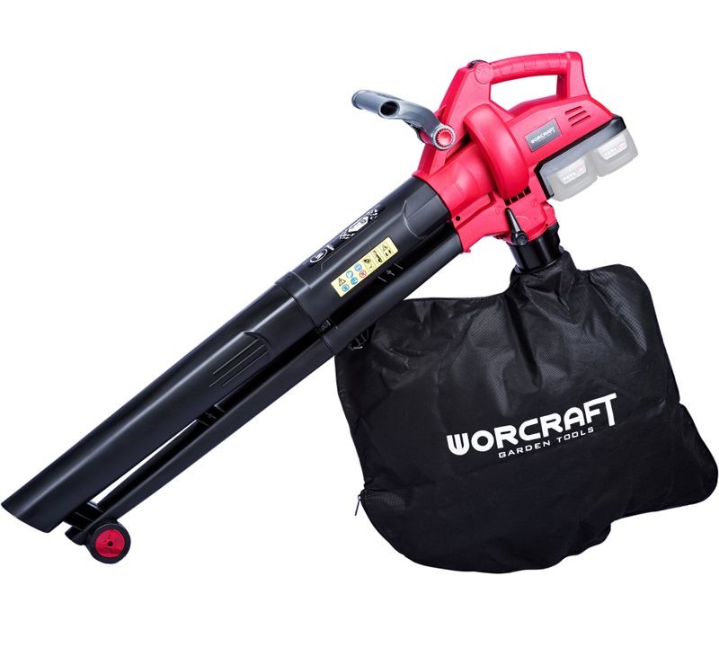Fúkár a vysávač lístia Worcraft CLBV-S40Li, 2x 20V, 45 lit.