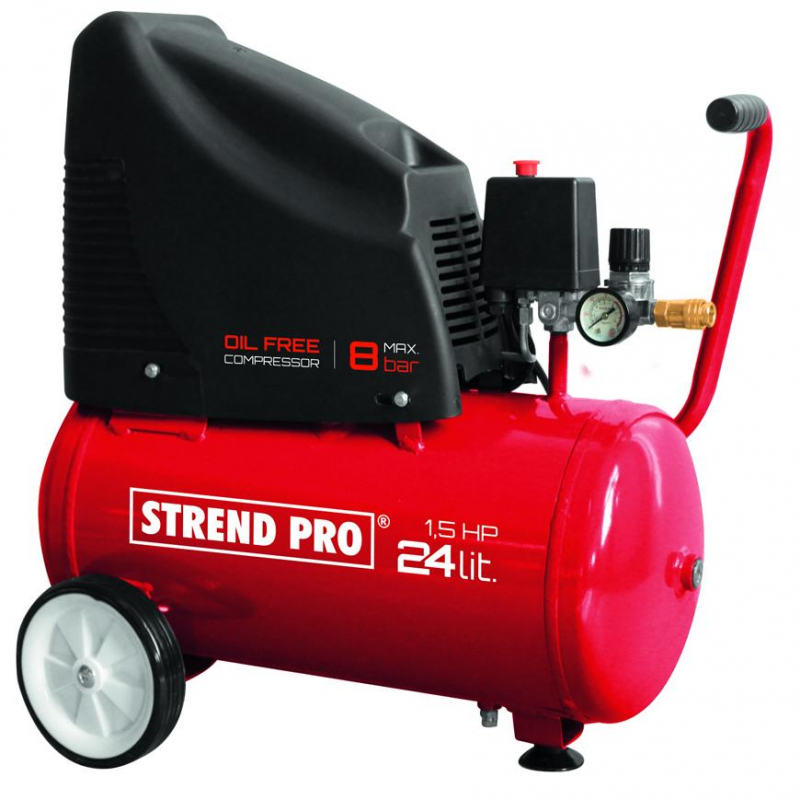 Bezolejový kompresor Strend Pro OF1524, 1,1 kW, 24 lit.