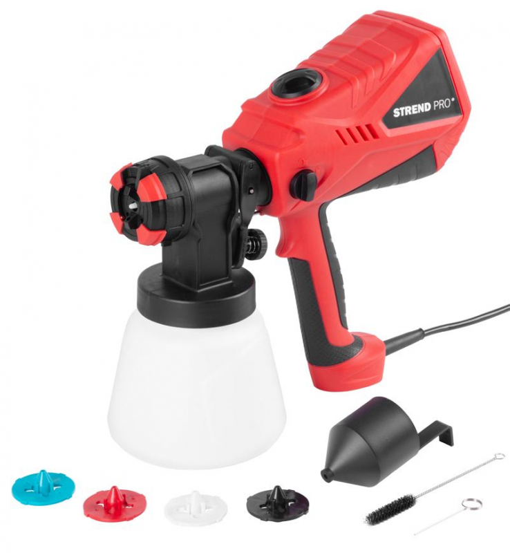 Striekacia pištoľ Strend Pro na farbu, s nádobkou 1lit., 600 W