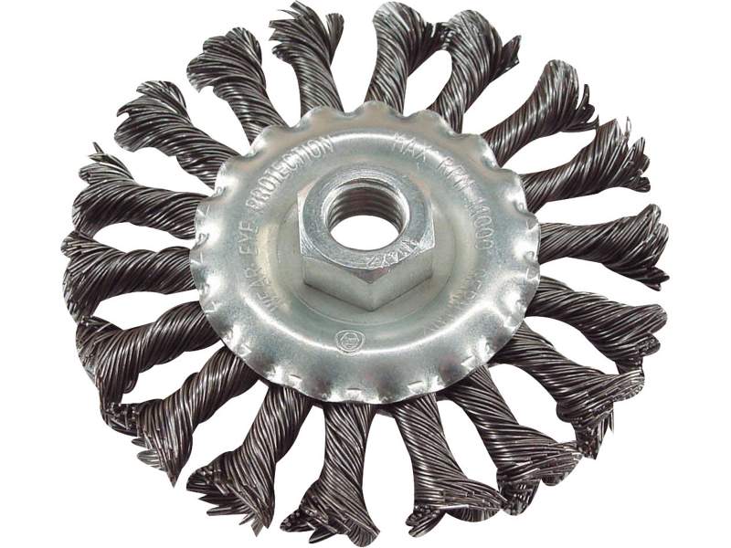 Okružný kartáč M14 vrkočový, oceľový drôt 0,5mm, d125mm