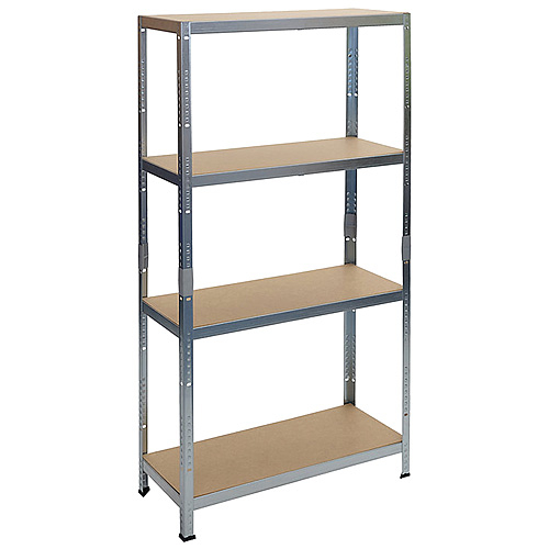 Kovový regál Racks RAT20 MS, MDF - 4 police (1800x900x400mm)