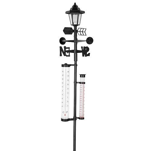 Meteostanica SWS29 (zrážkomer, teplomer, solárna lampa), 158cm