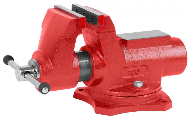 Dielenský zverák Strend Pro Premium XV-224, otočný, 100mm