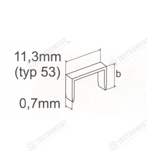 Spony do sponkovačky typ 53 8mm (1000ks/bal)