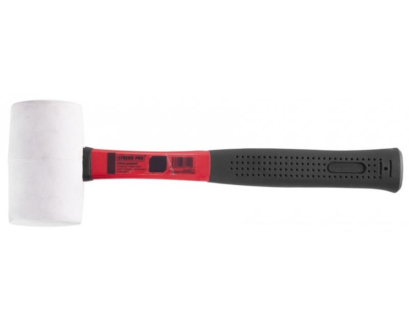 Gumené kladivo Strend Pro HM212 WhiteHead s kovovou rúčkou, 900g