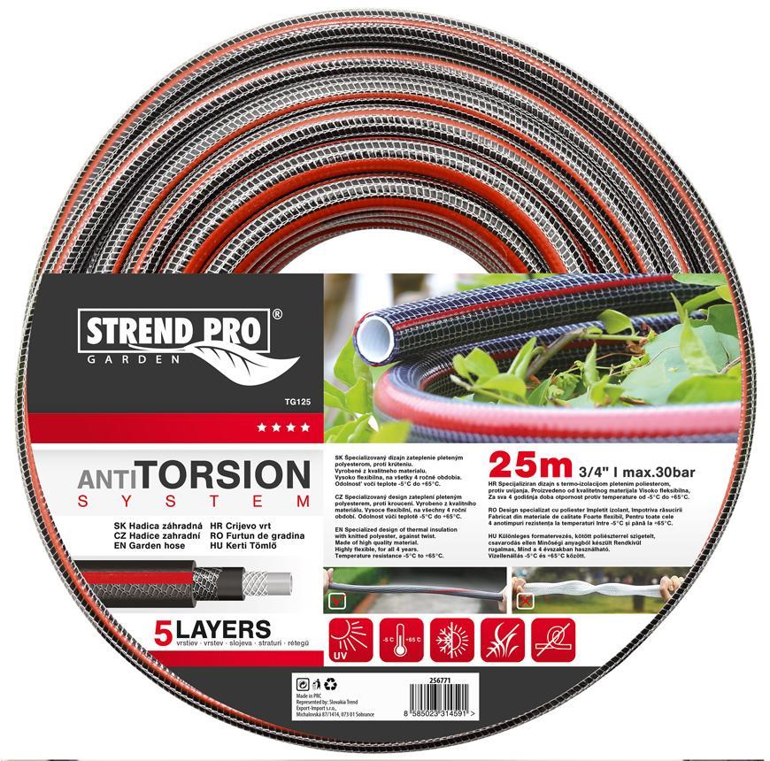 Záhradná hadica Anti-torsion 19, 3/4", L-25 m, Silver Pro