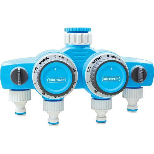 Mechanický časovač AQUACRAFT 290040, 4-rozbočovač, Double