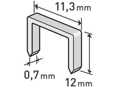 Spony EXTOL PREMIUM 12mm, 11,3x0,52x0,70mm (1000ks/bal)