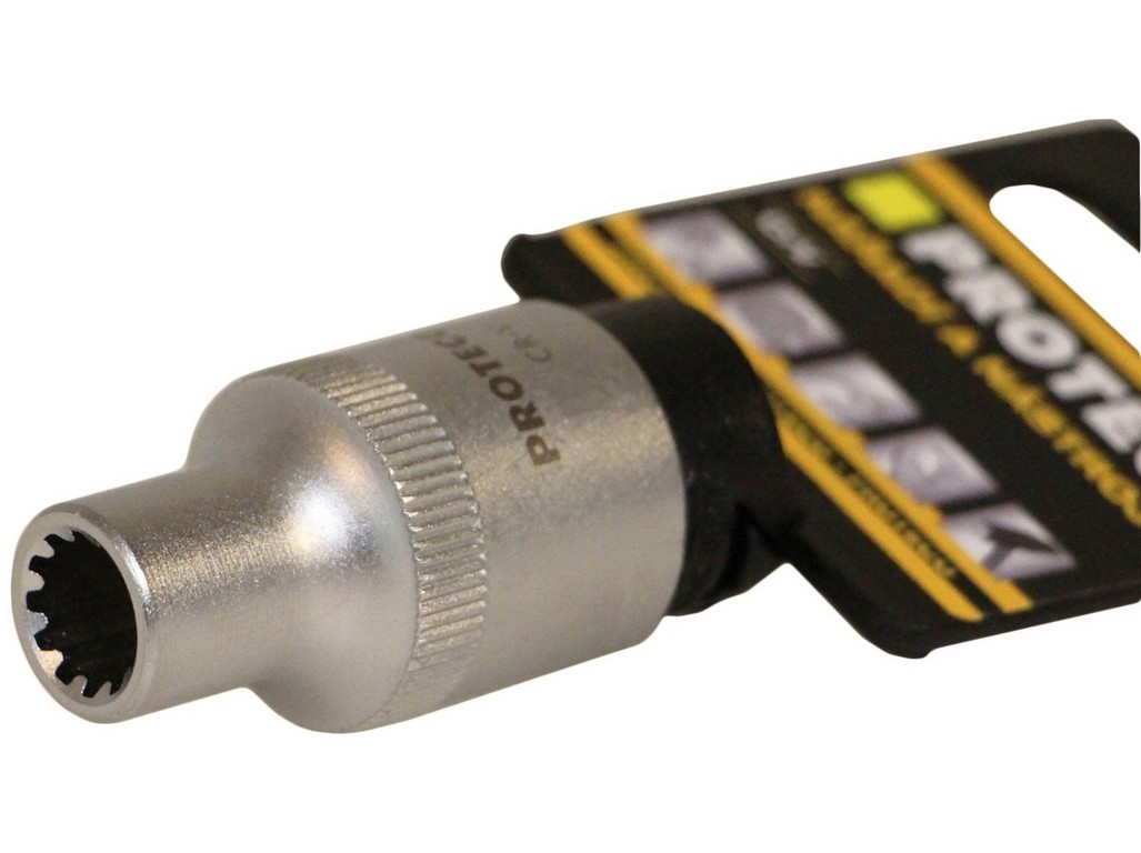 Nástrčná hlavica 1/2" SPLINE - 8-17 mm