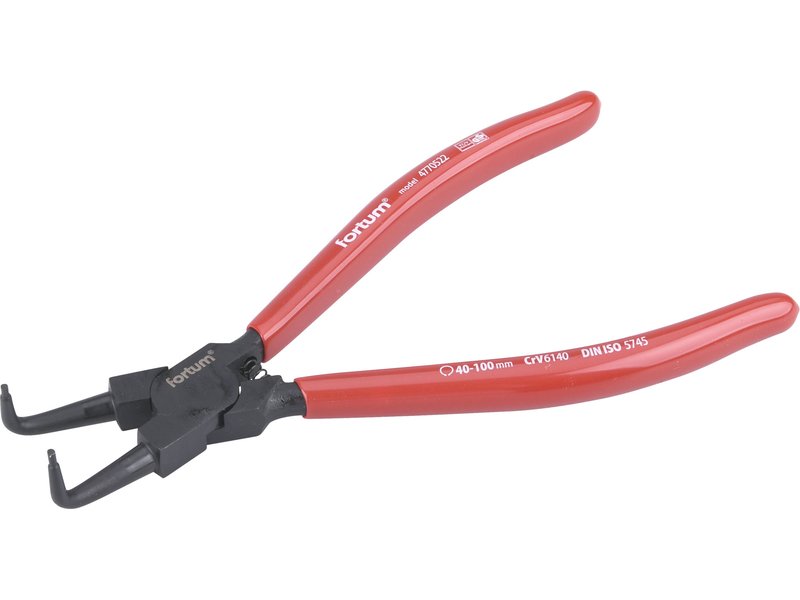 Segerové kliešte Fortum - zahnuté, vnutorné - 230mm