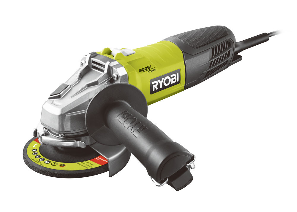 Uhlová brúska Ryobi RAG800-125G, 800W