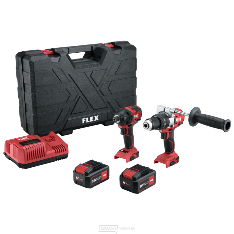Sada aku náradia FLEX PD2G 18-ECFC + ID1/4, 18-ECBC/5.0Ah