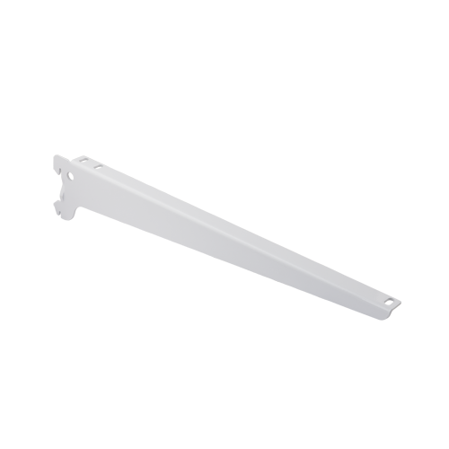 Jednoduchá konzola konečná WSK380b 380mm - biela (pravá + ľavá)