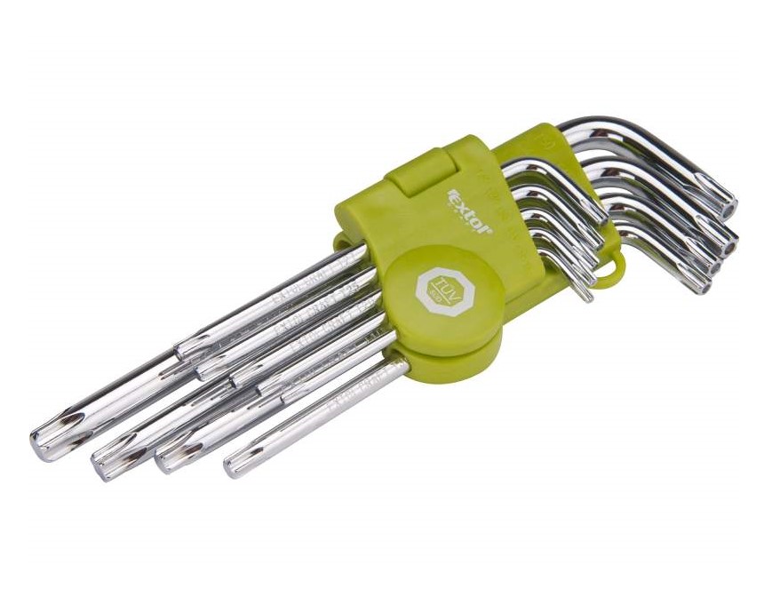 Sada L-kľúčov TORX (9ks) - T10-50