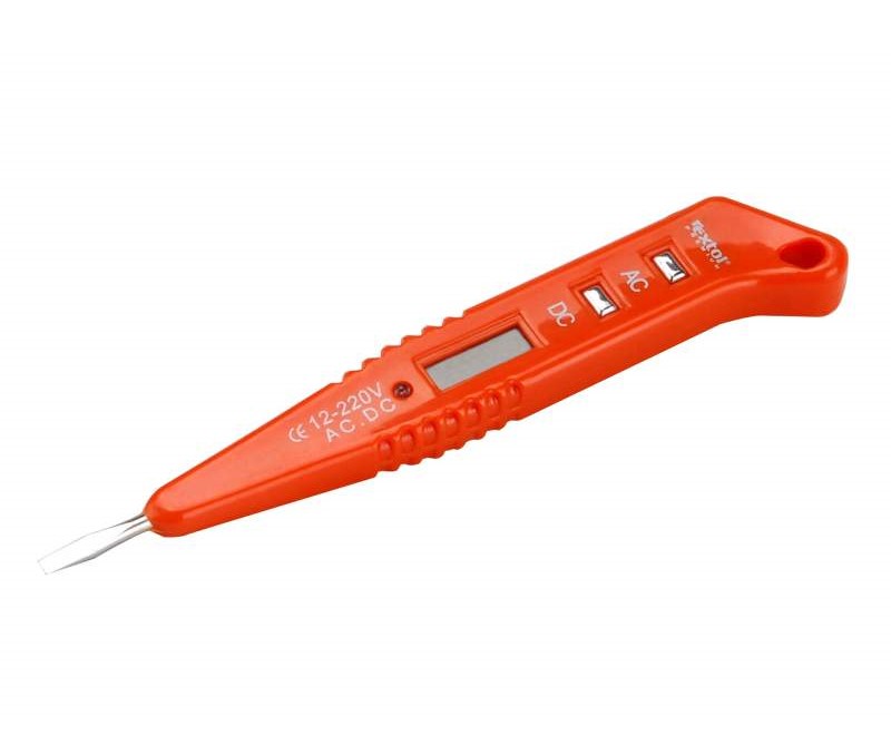 Digitálna skúšačka napätia 12-220V, s LCD a LED diódou