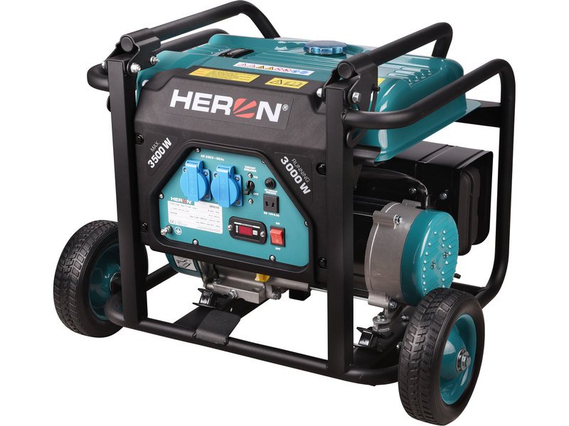Benzínová elektrocentrála rámová HERON 1F - 3,5kW