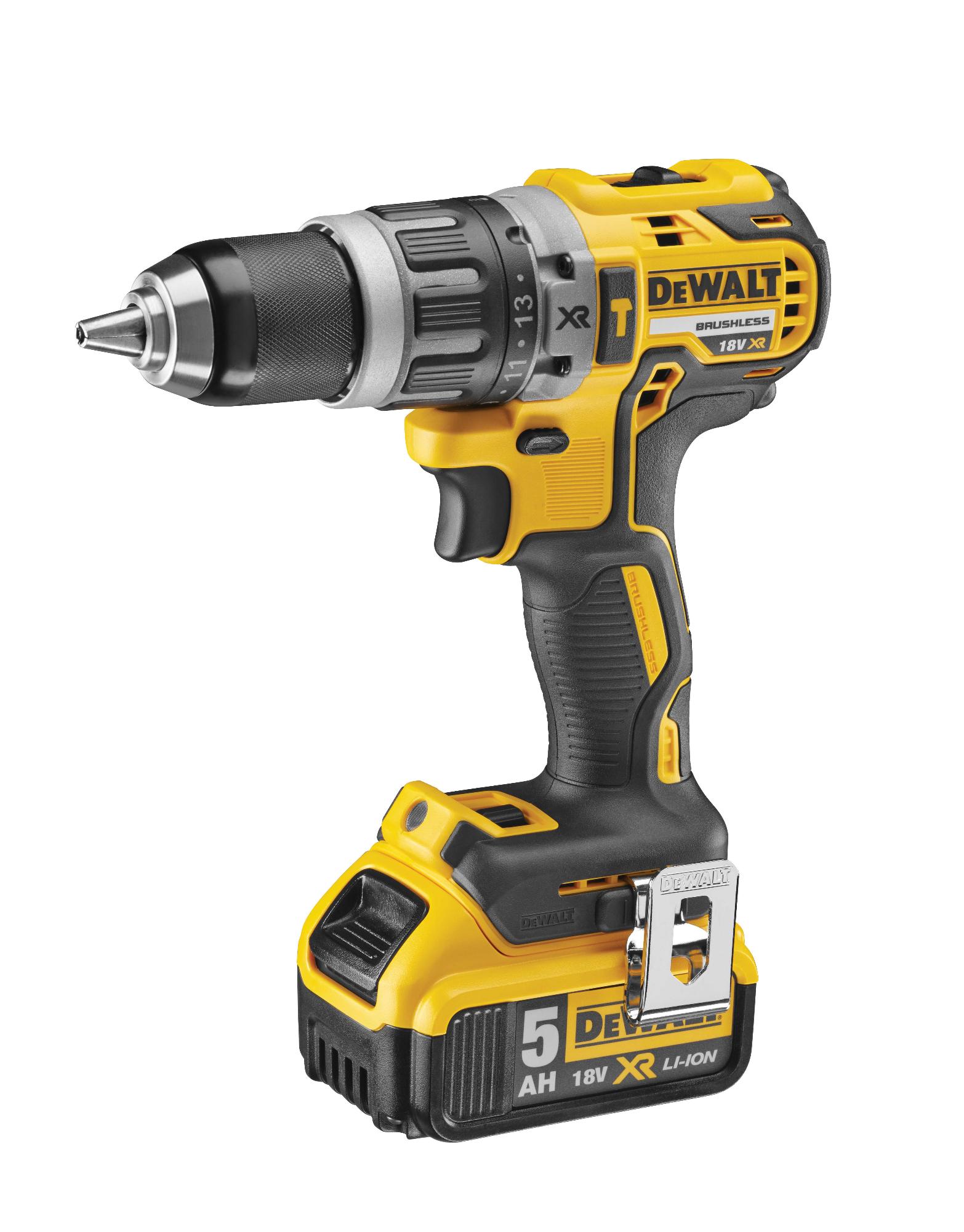 Príklepová vrtačka DeWalt DCD796P2, bezuhlíková 18V / 5,0 Ah