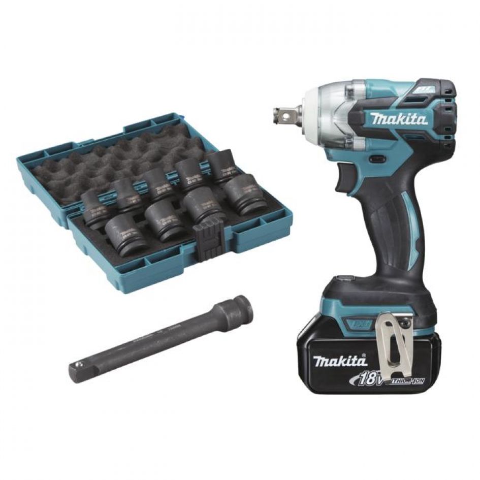 Aku rázový uťahovák Makita DTW285RFJX, 18V