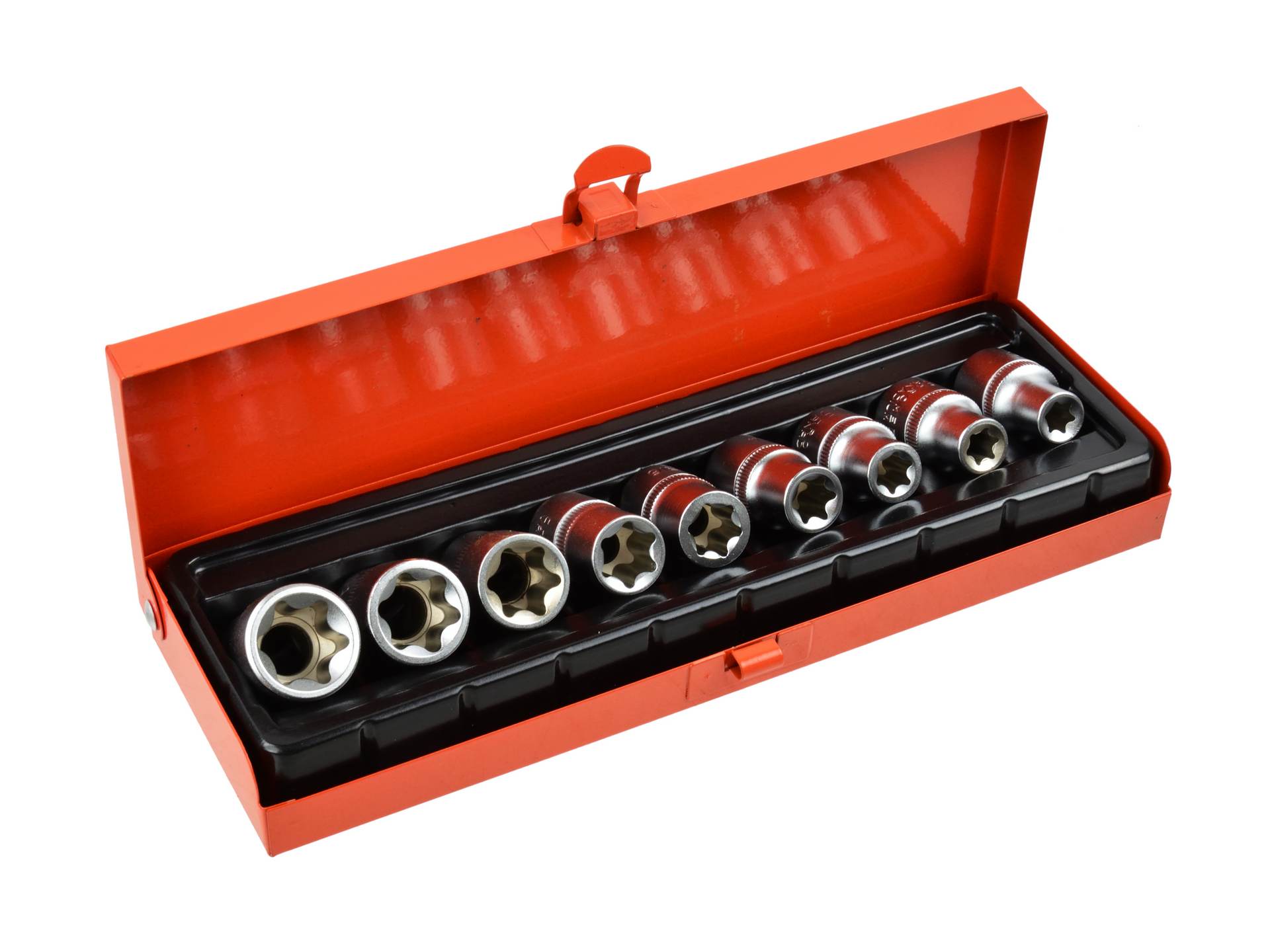 Sada hlavíc GEKO 1/2" TORX - E10-E24 (9-dielna)