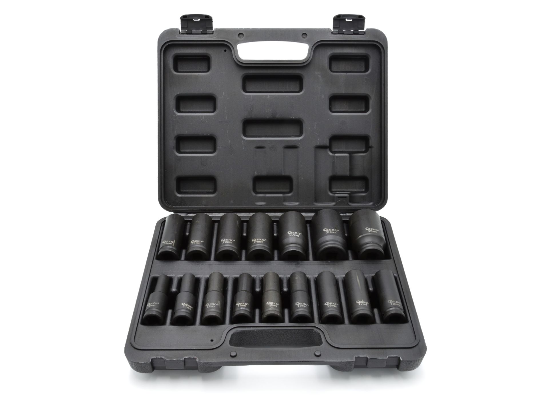 Sada nástrčných rázových hlavíc 1/2" 10-32mm GEKO (16-dielna)