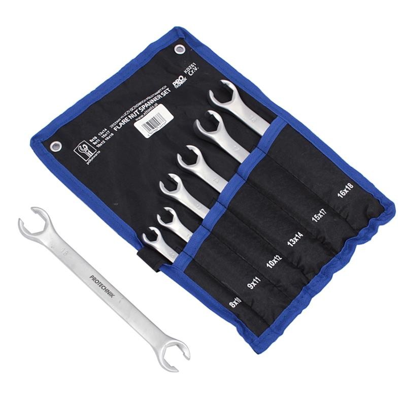 Sada očkových kľúčov - polovičný otvor 8-18mm (6 ks)  XL-TOOLS