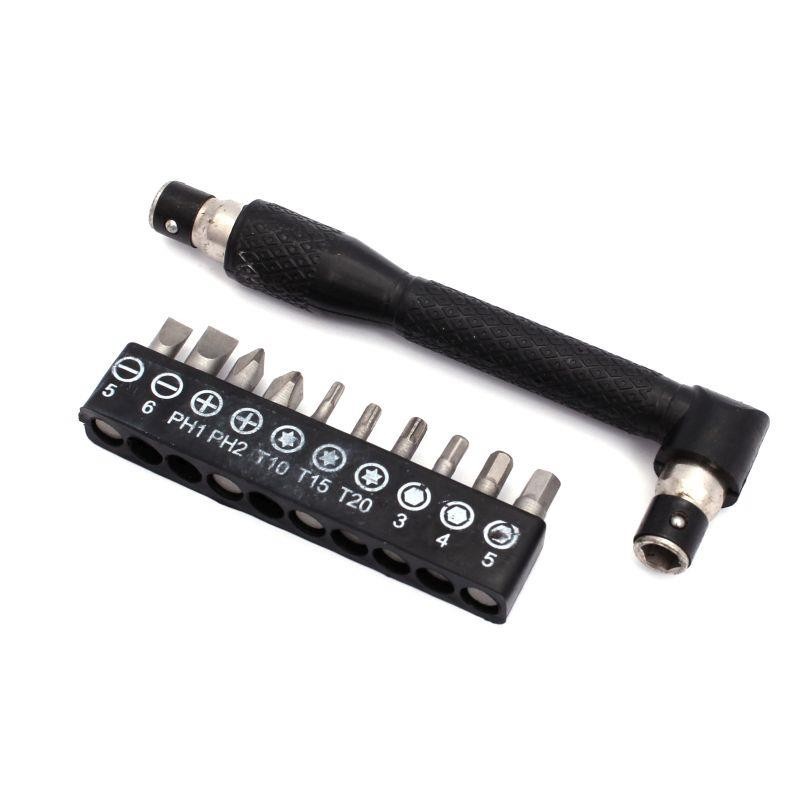 Sada 10 bitov s račňou XL-TOOLS