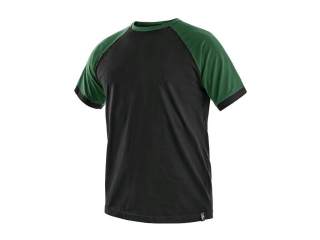 Tričko s krátkym rukávom CXS OLIVER - čierno-zelené