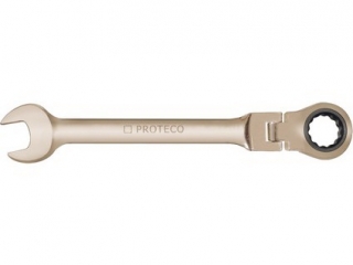 Račňový očkoplochý kľúč s kĺbom (21mm), CrV