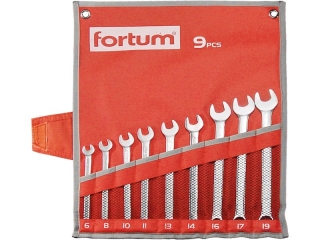 Sada očkoplochých kľúčov Fortum (9-dielna) - 6-19mm