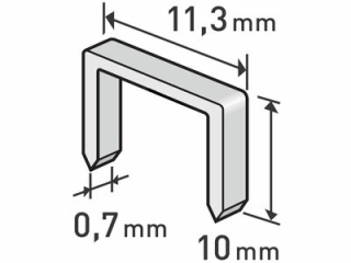 Spony EXTOL PREMIUM, 10mm, 11,3x0,52x0,70mm (1000ks/bal)